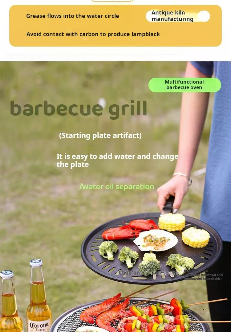 Koreaanse ronde BBQ grill -Gratis verzending in Nederland