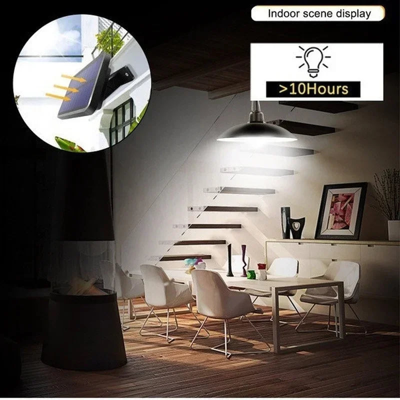 Solar Hanglamp Buiten – Waterdichte Dubbele LED Lamp op Zonne-energie - 
Gratis verzending in Nederland