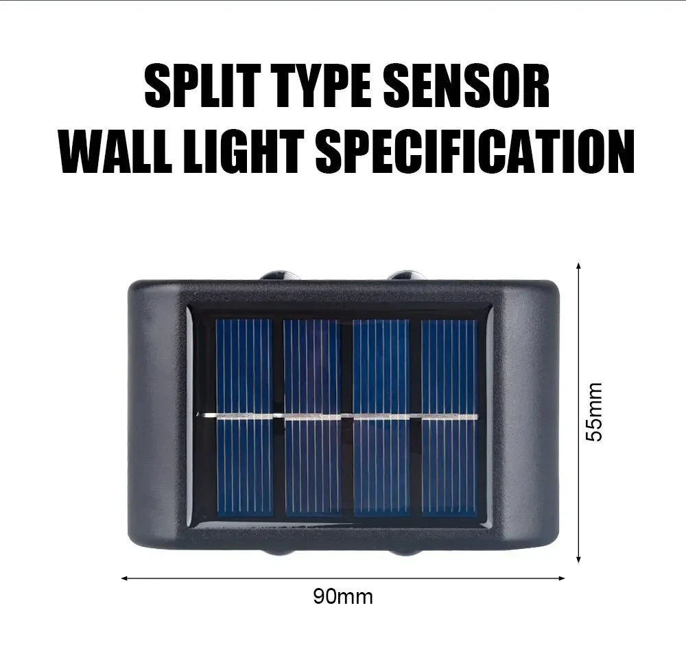 12 LED Solar Wandlamp – Waterdichte Tuinverlichting voor Buiten - 
Gratis verzending in Nederland