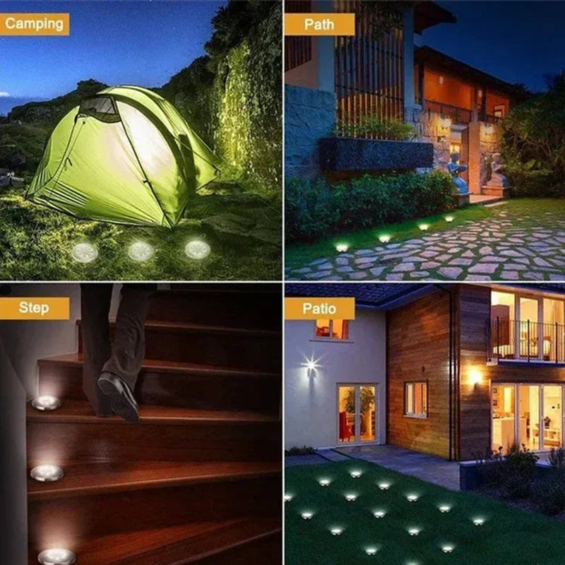 4/8 Stuks Solar Grondspots – 8/20 LED Buitenverlichting voor Tuin en Pad - 
Gratis verzending in Nederland