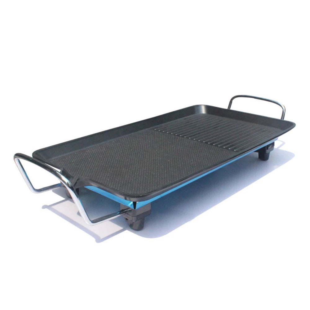 Rechthoekige Elektrische BBQ Grill – 40 × 24 cm Bakplaat voor Binnen en Buiten - 
Gratis verzending in Nederland