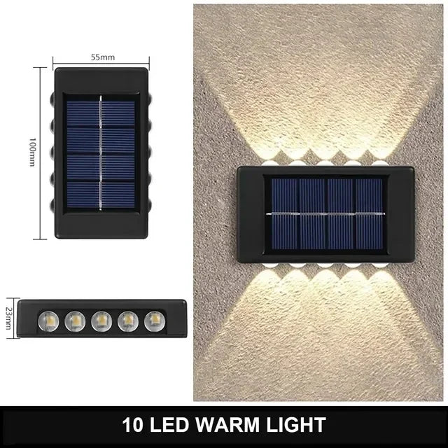 12 LED Solar Wandlamp – Waterdichte Tuinverlichting voor Buiten - 
Gratis verzending in Nederland