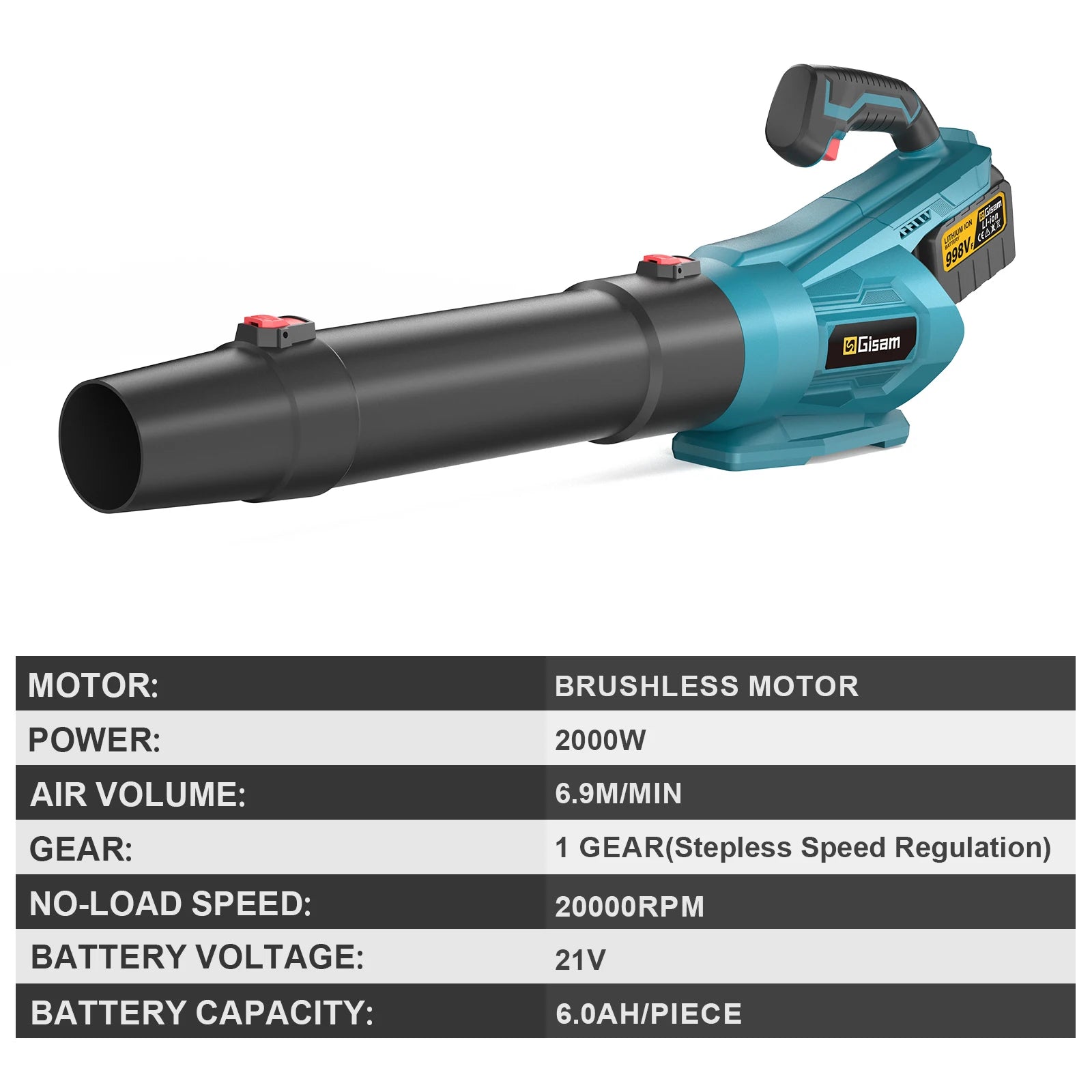 2000W Accu Bladblazer - Makita 18V Compatibel - 
Gratis verzending in Nederland