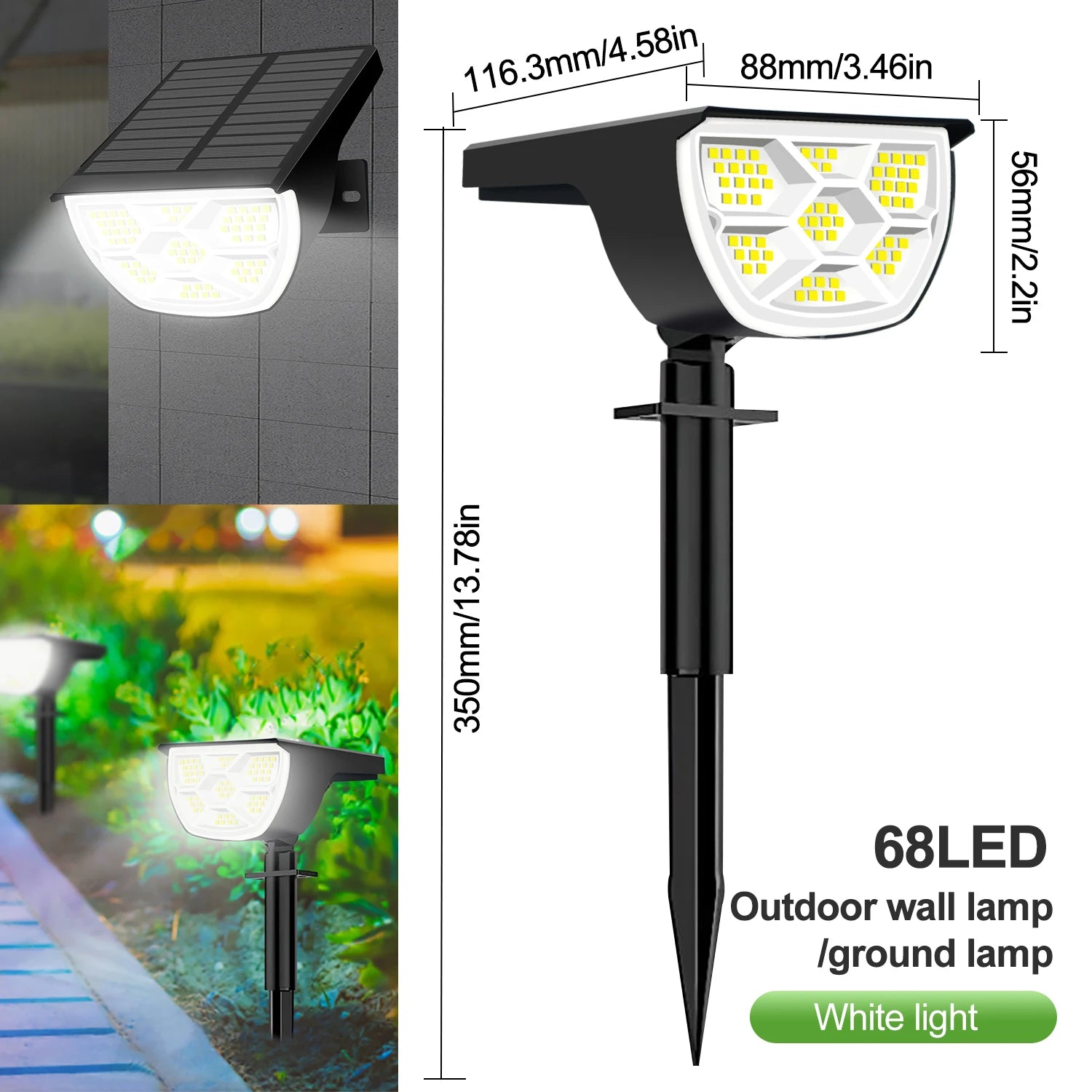 72/68 LED Solar Tuinspots - 
Gratis verzending in Nederland