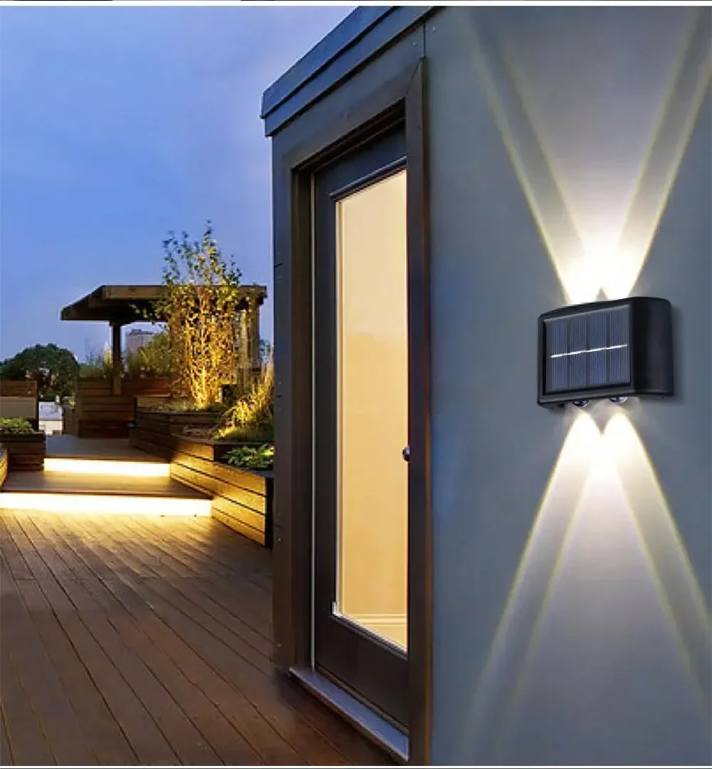 12 LED Solar Wandlamp – Waterdichte Tuinverlichting voor Buiten - 
Gratis verzending in Nederland