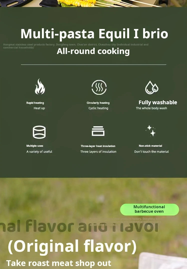 Koreaanse ronde BBQ grill -Gratis verzending in Nederland