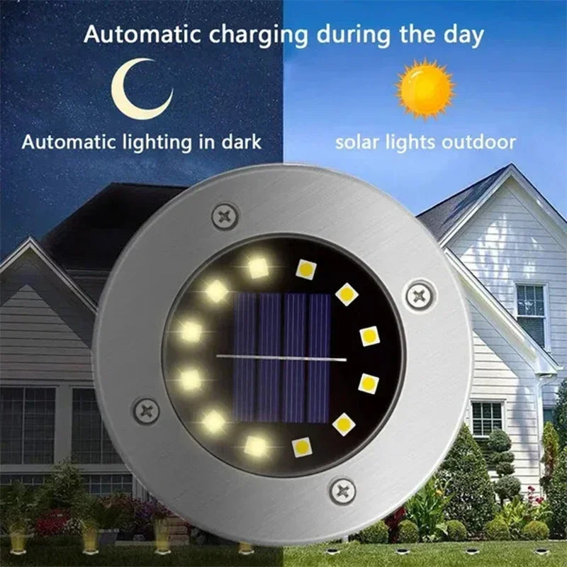 4/8 Stuks Solar Grondspots – 8/20 LED Buitenverlichting voor Tuin en Pad - 
Gratis verzending in Nederland
