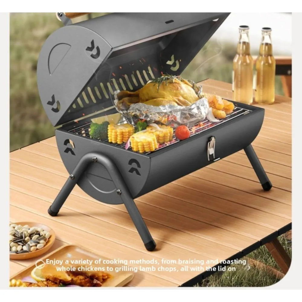 Rookloze 2-in-1 BBQ Grill – Draagbare Grill & Bakplaat voor Binnen en Buiten - 
Gratis verzending in Nederland
