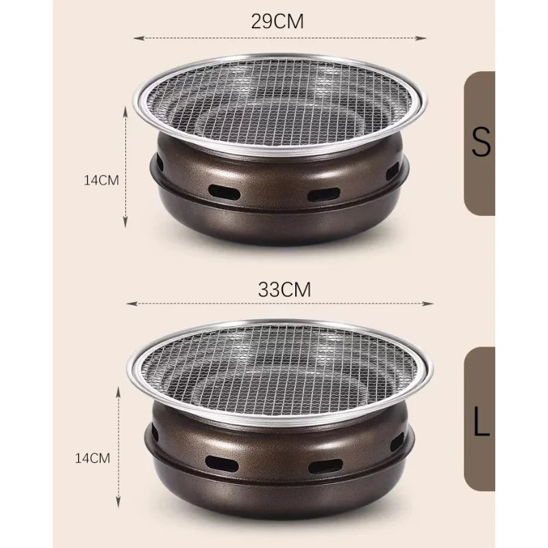 Koreaanse ronde BBQ grill -Gratis verzending in Nederland