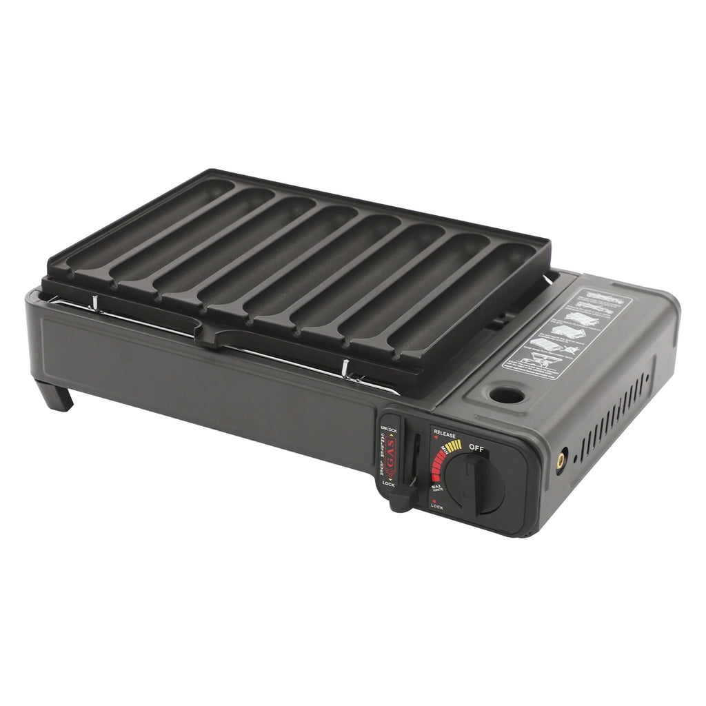 Tafelmodel Gas BBQ – 42 × 26 × 11 cm Draagbare en Demonteerbare Gasbarbecue - 
Gratis verzending in Nederland