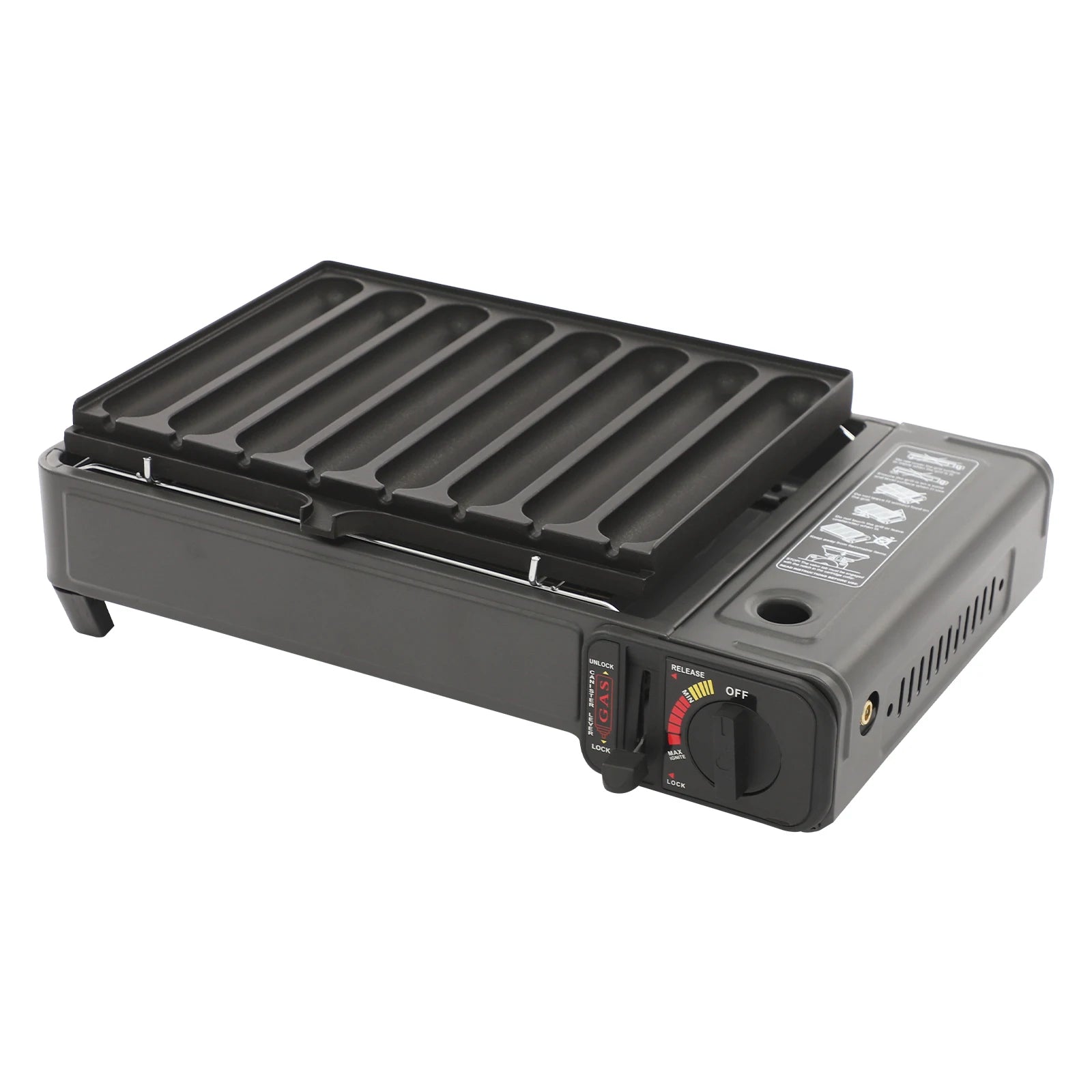 Tafelmodel Gas BBQ – 42 × 26 × 11 cm Draagbare en Demonteerbare Gasbarbecue - 
Gratis verzending in Nederland