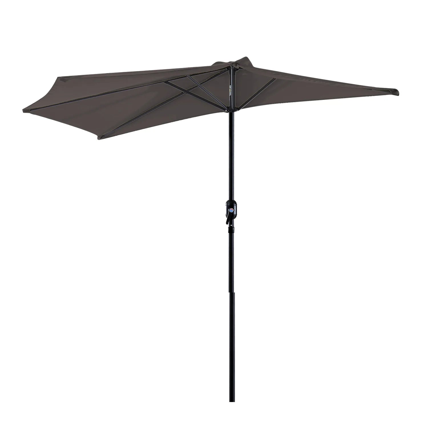 Halfronde Tuinparasol met Zwengel – Buiten Parasol 269 × 138 × 236 cm