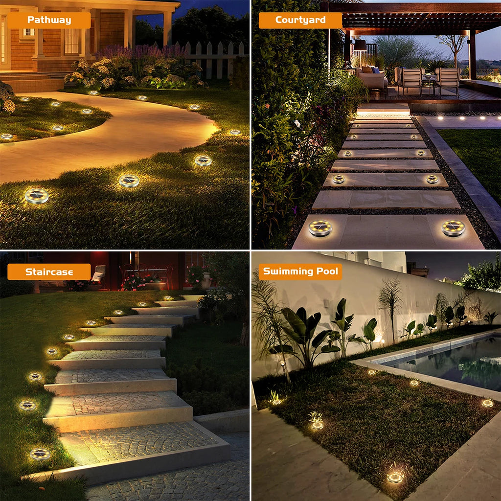 Set van 4 stuks. Solar grondlampen IP65 waterdicht  - Gratis verzending in Nederland