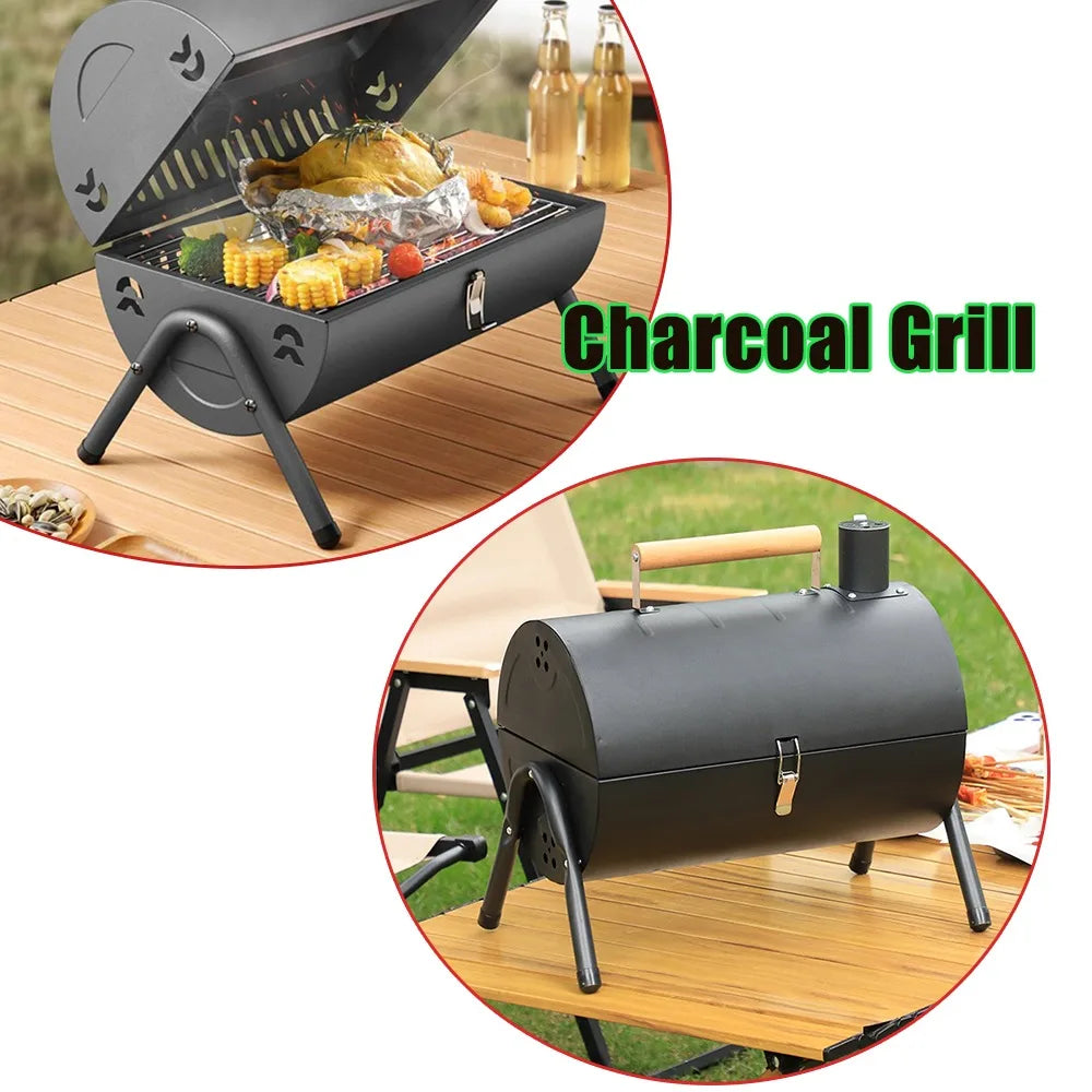 Rookloze 2-in-1 BBQ Grill – Draagbare Grill & Bakplaat voor Binnen en Buiten - 
Gratis verzending in Nederland