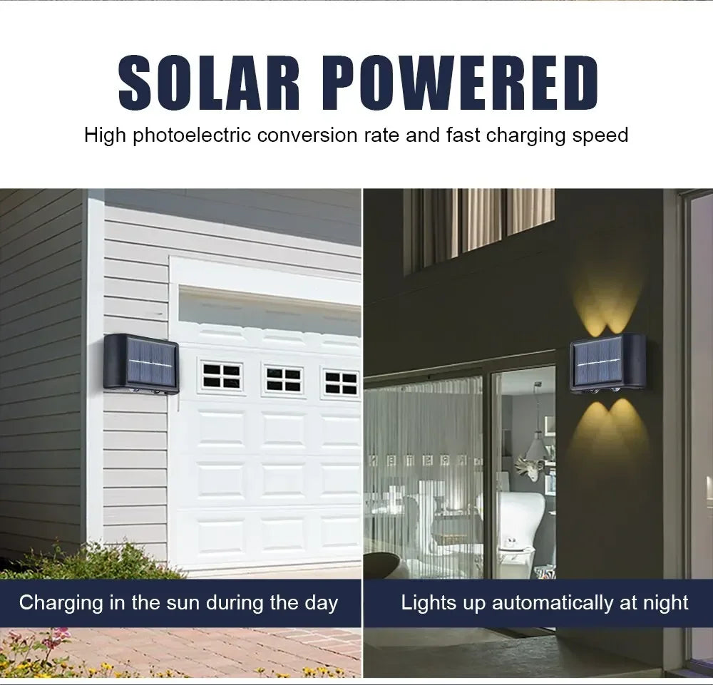 12 LED Solar Wandlamp – Waterdichte Tuinverlichting voor Buiten - 
Gratis verzending in Nederland