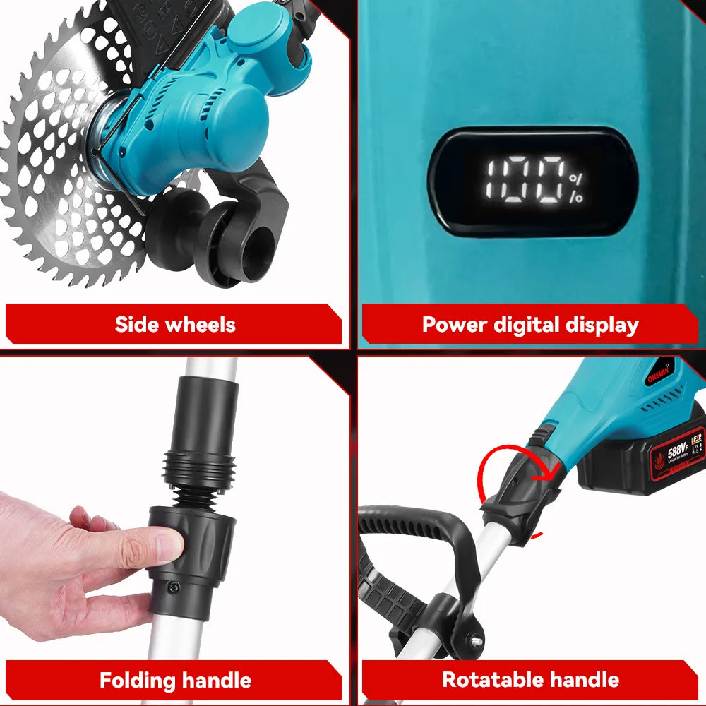 ONEVAN 9 inch Accu Grastrimmer - Gratis verzending in Nederland