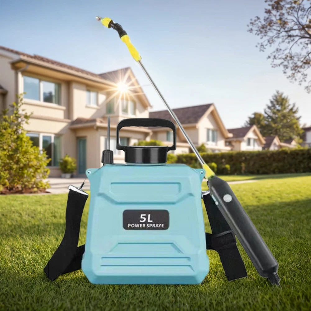5L Shoulder Pesticide Electric Sprayer Plant Mister Automatic Garden Water Sprayer Bottle USB Rechargeable Agricultural Sprayer