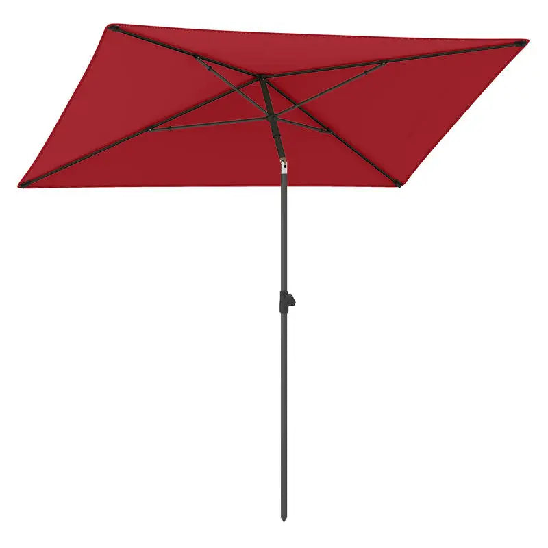 Rechthoekige Patio Parasol – 213 × 140 cm Zonwering voor Balkon en Terras - 
Gratis verzending in Nederland