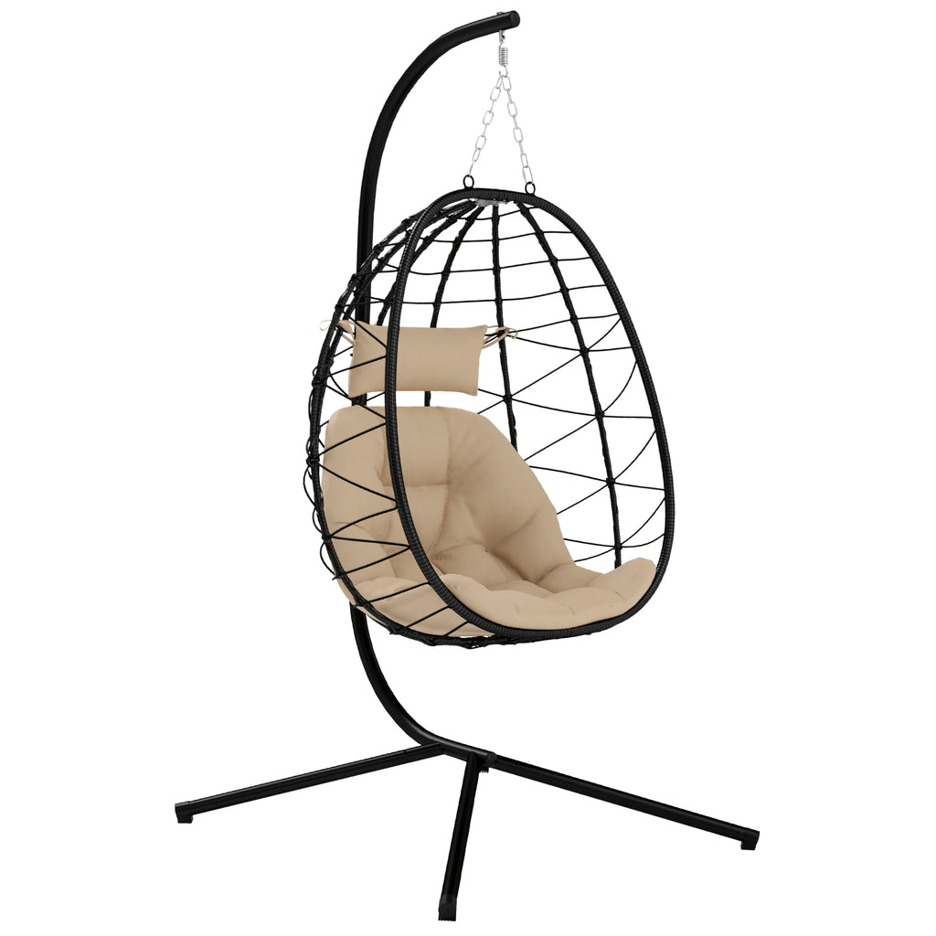 Outsunny Hangende Egg Chair met Standaard - 
Gratis verzending in Nederland