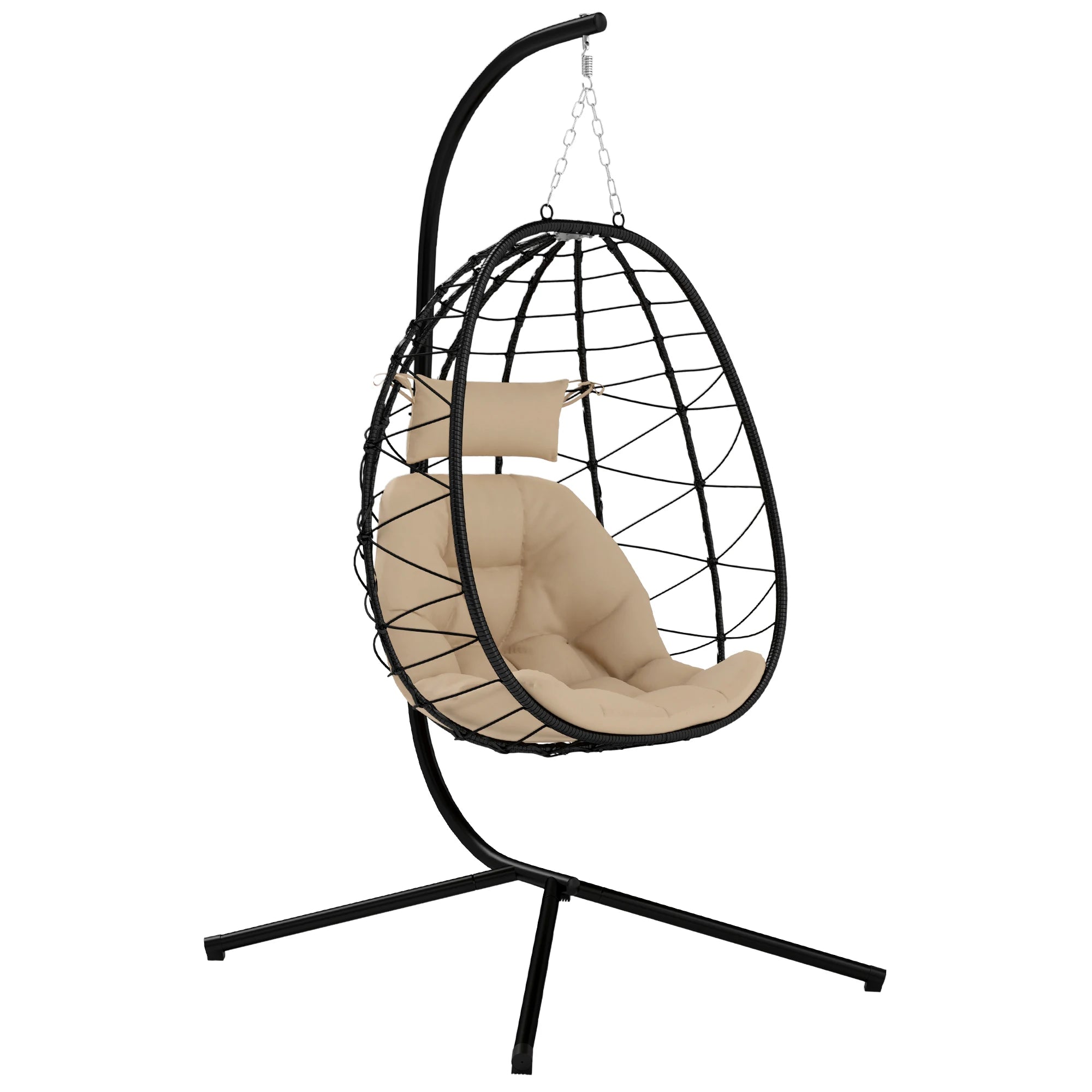 Outsunny Hangende Egg Chair met Standaard - 
Gratis verzending in Nederland