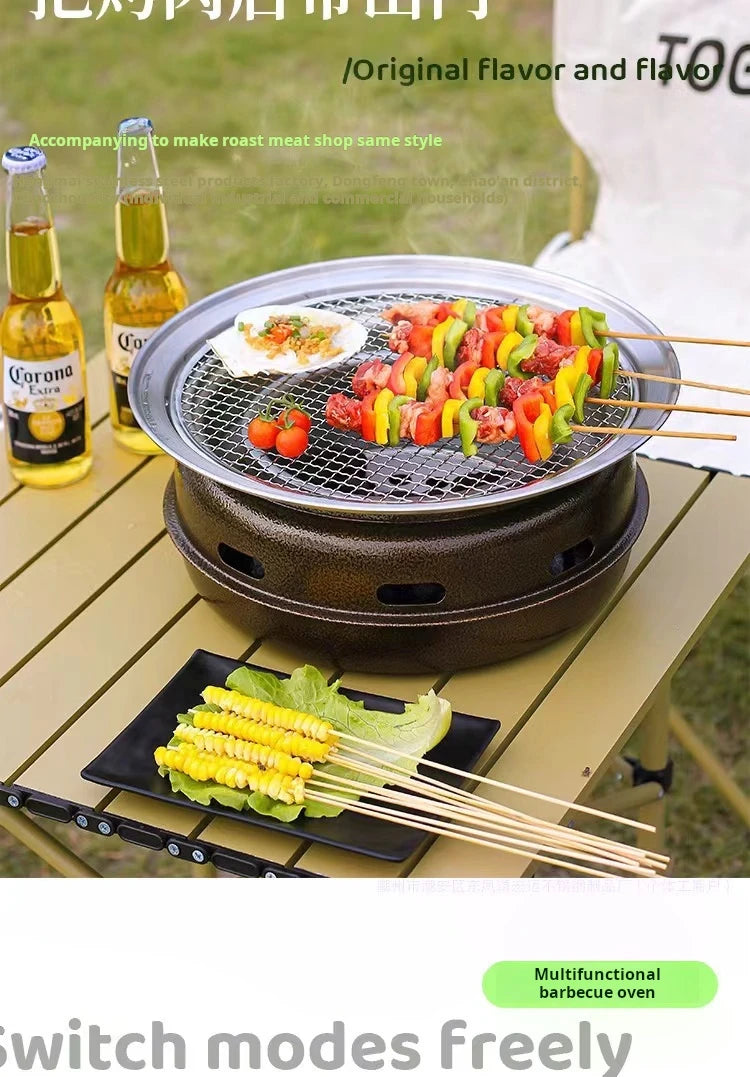 Koreaanse ronde BBQ grill -Gratis verzending in Nederland