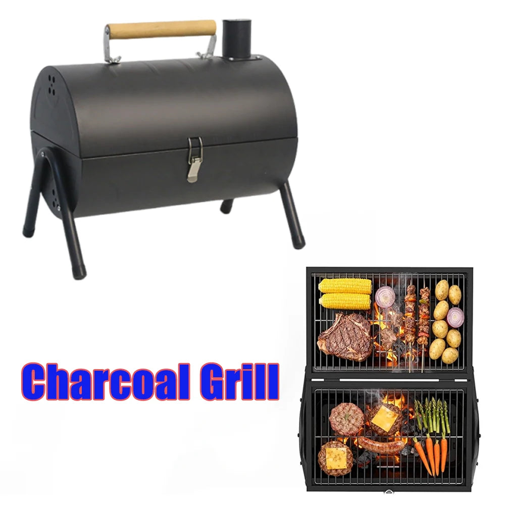 Rookloze 2-in-1 BBQ Grill – Draagbare Grill & Bakplaat voor Binnen en Buiten - 
Gratis verzending in Nederland