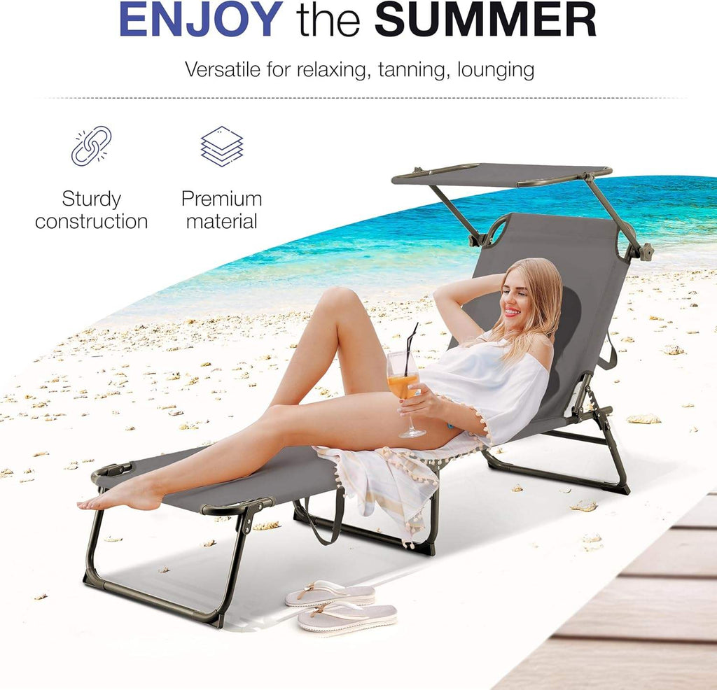 Ligstoel voor Tuin, Strand en Terras (1 stuk / set) - Gratis verzending in Nederland